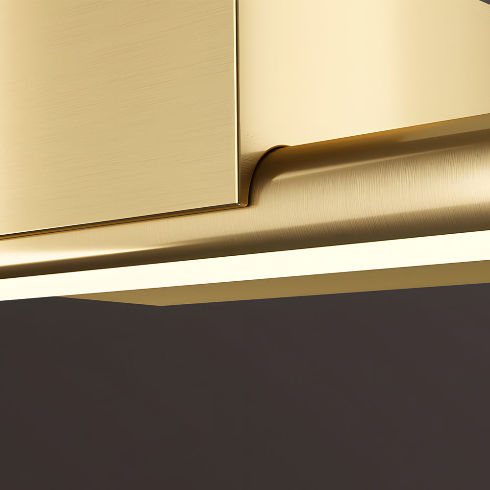 Modern 1-Light Brushed Brass Linear LED Vanity Light Bar for Bathroom, Natural Light