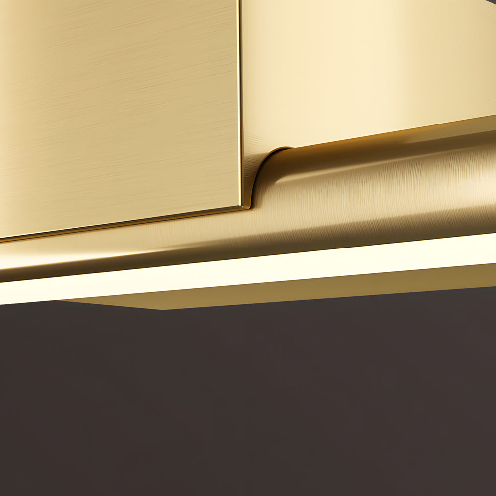 Brushed Brass Linear LED Vanity Light with Slim Cylinder Design for Bathrooms