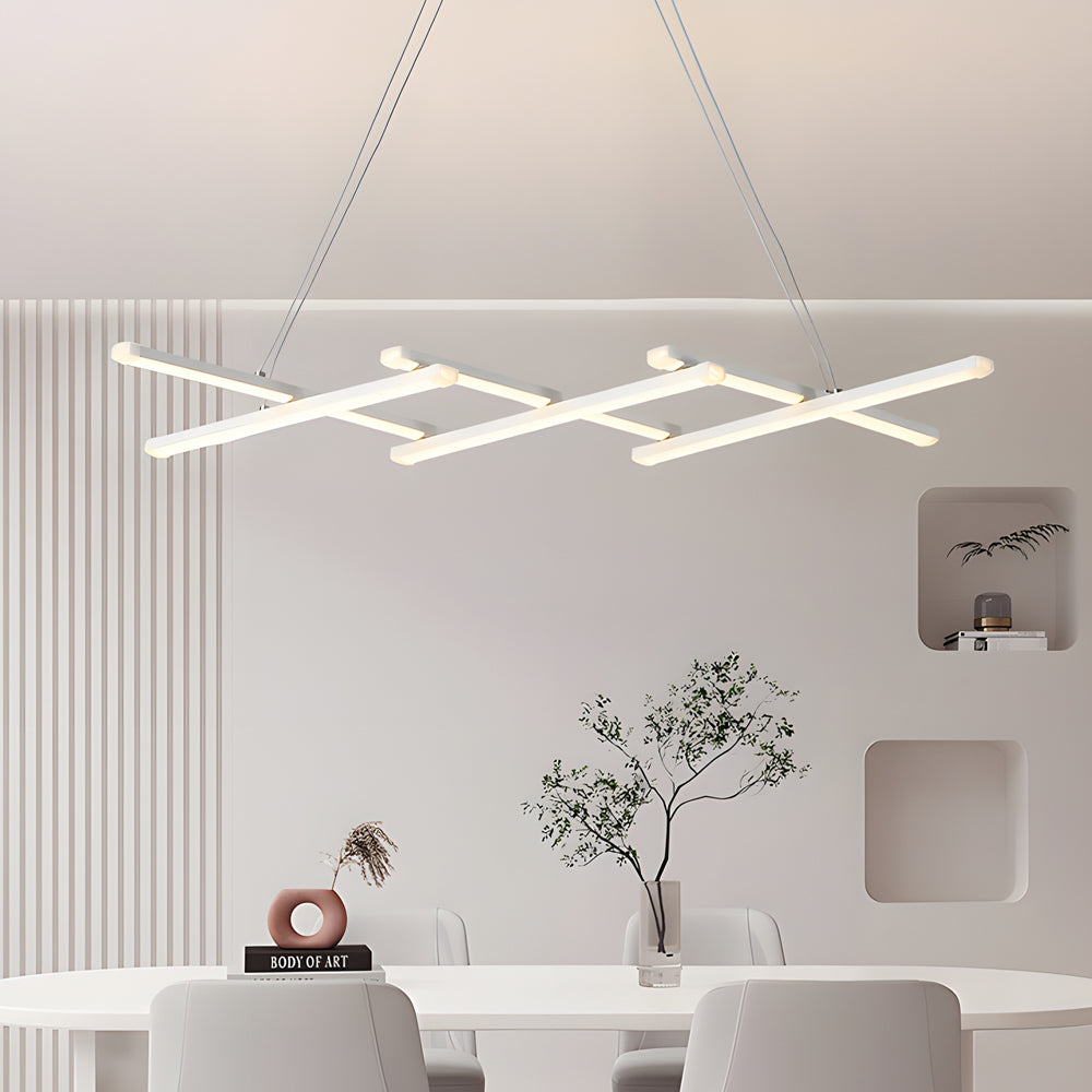 Retractable Strips Creative Dimmable with Remote Control LED Pendant Lights