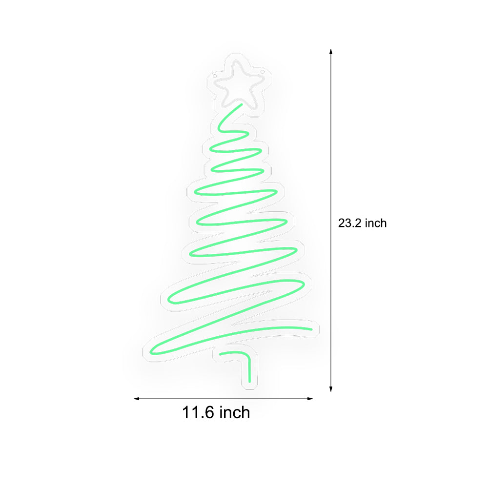 Ins LED Light Strip Luminous Line Christmas Tree Neon Signs Lights