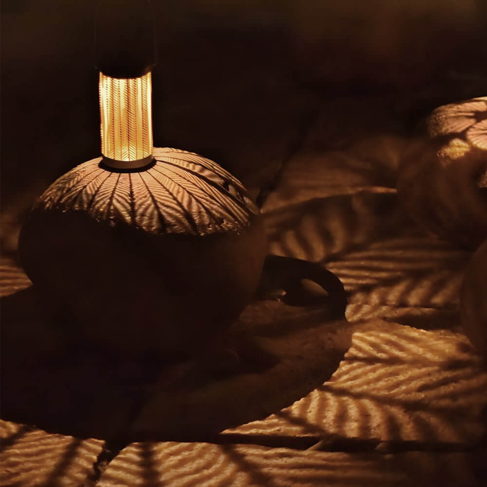 7.3 - Inch H Metal Cutout Solar Portable Hanging Lantern