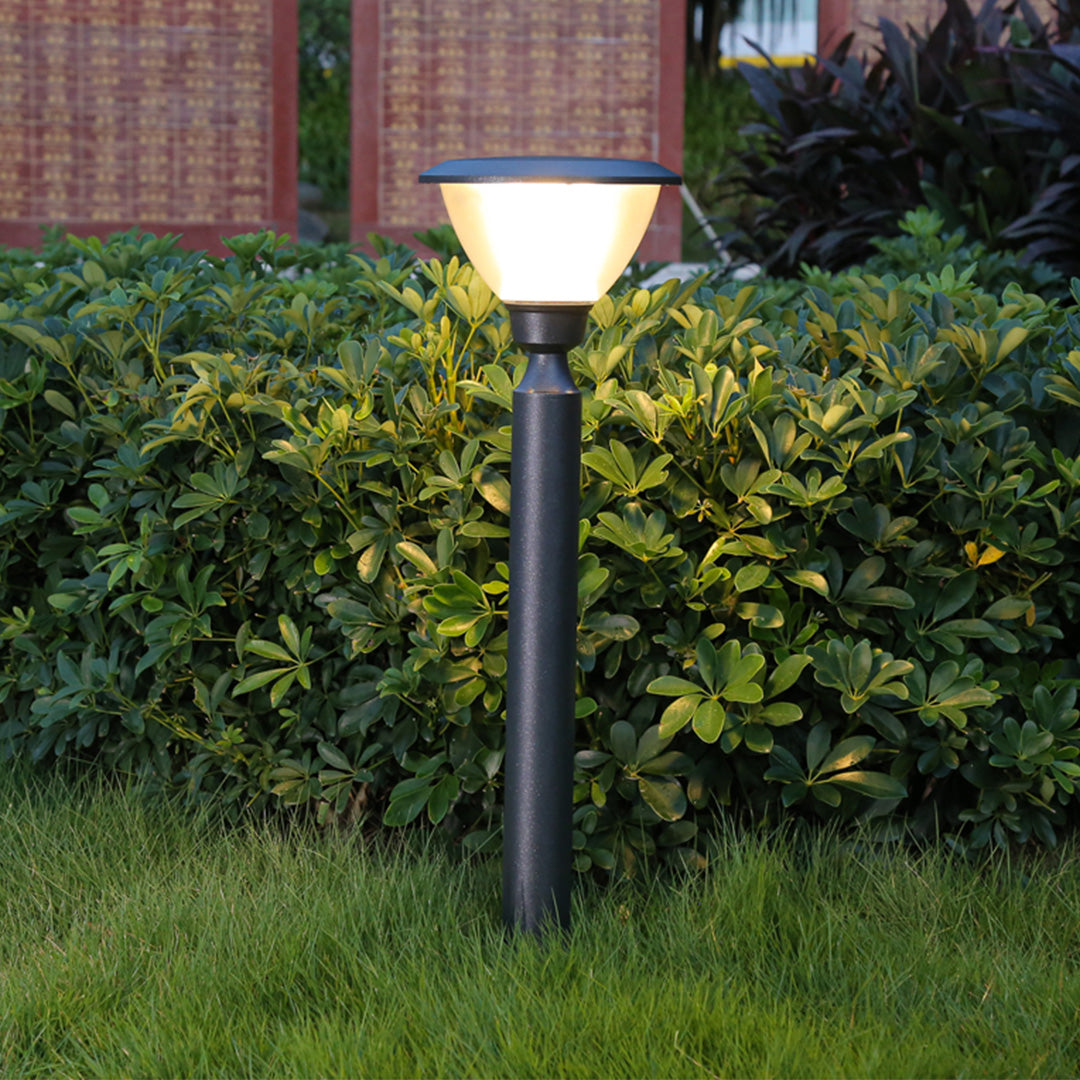 LED Metal Garden Lights Black Modern Minimalist Outdoor Bollard Light