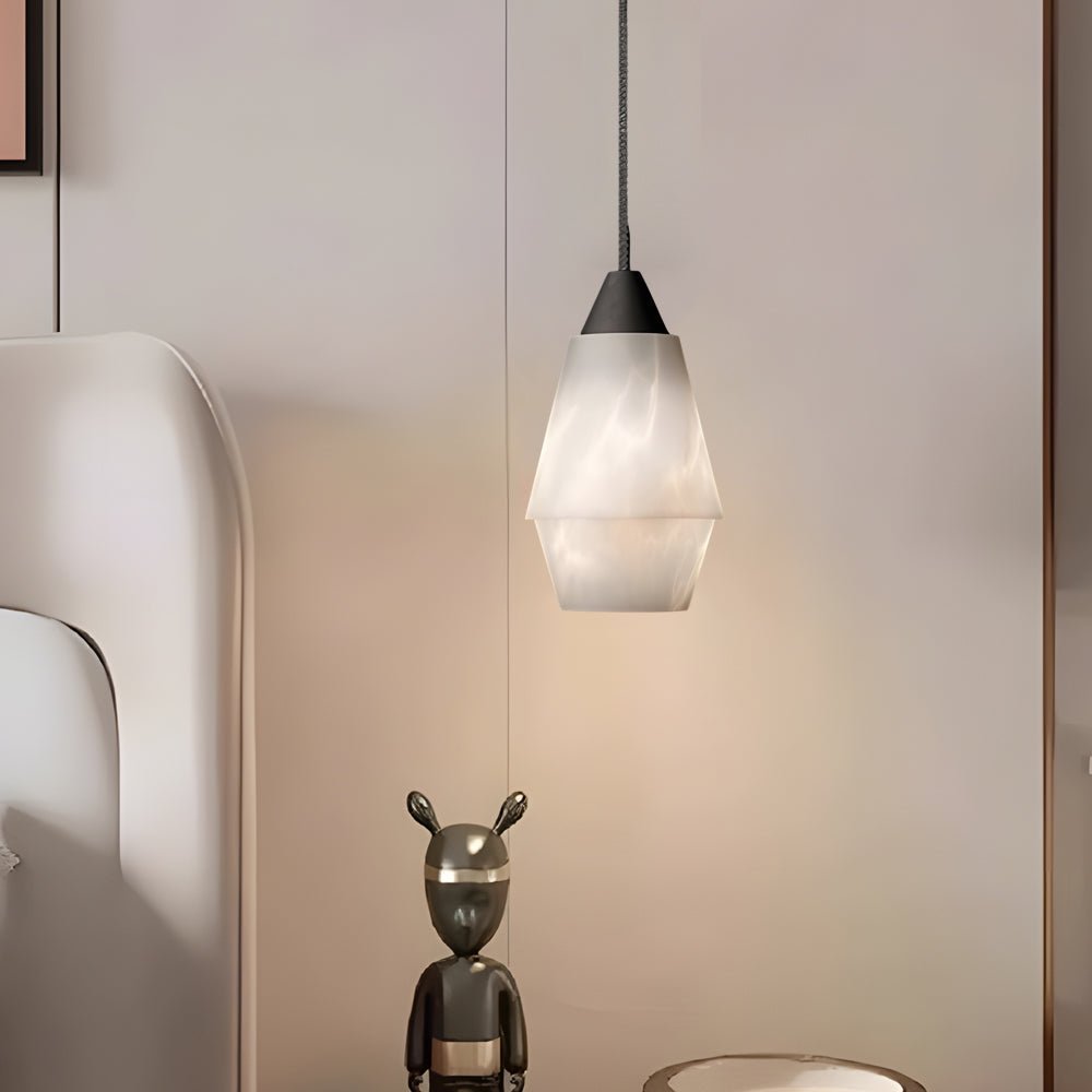 7.87 In. H Alabaster Pendant Light - 1 - Light Kitchen Island Lighting