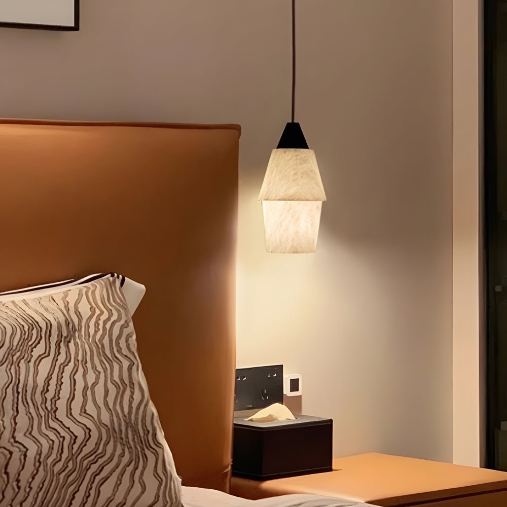 7.87 In. H Alabaster Pendant Light - 1 - Light Kitchen Island Lighting