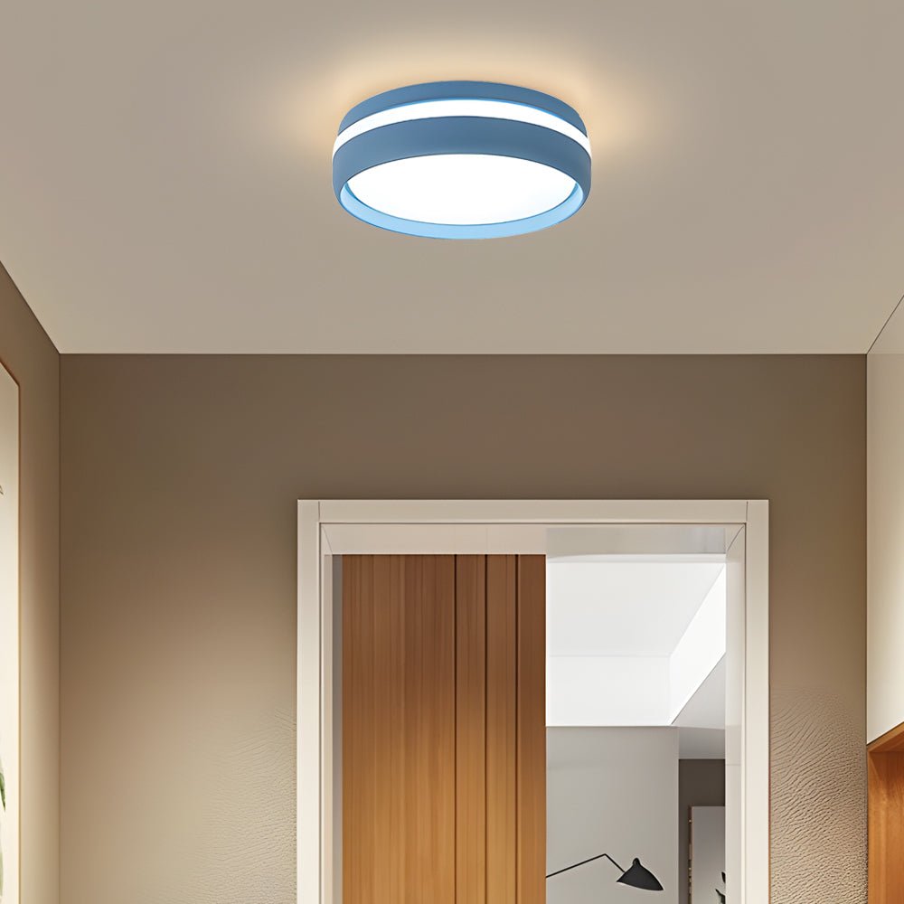 Ceiling Hung Led 7.9-Inch Round Flush Mount Lighting LED Ceiling Light Acrylic Ceiling ...