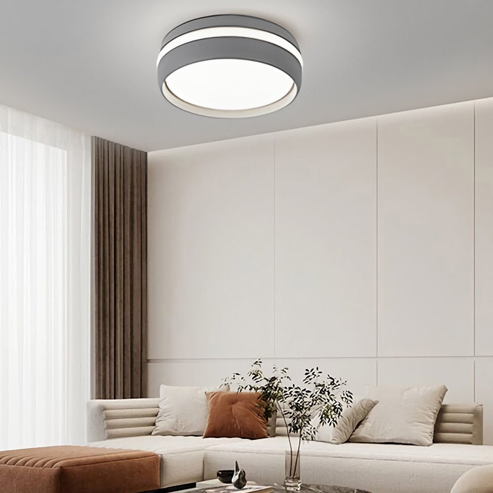 Ceiling Hung Led 7.9-Inch Round Flush Mount Lighting LED Ceiling Light Acrylic Ceiling ...
