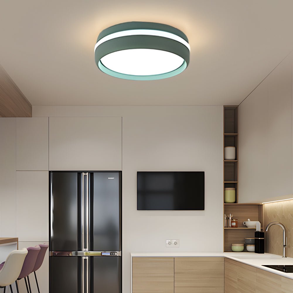 7.9 - Inch Round Flush Mount Lighting LED Ceiling Light Acrylic Ceiling Lamp Ceiling - Mounted LED Light for Bedroom