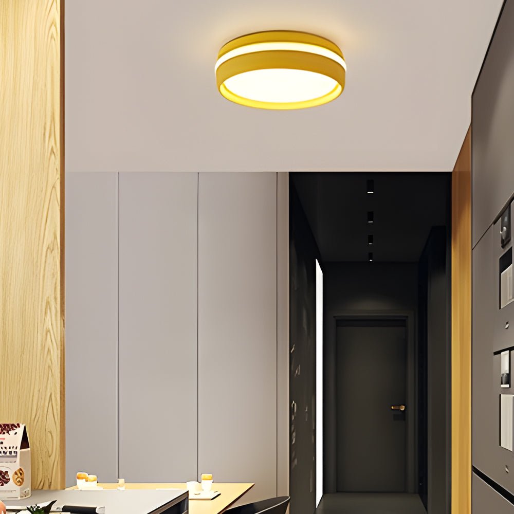 Ceiling Hung Led 7.9-Inch Round Flush Mount Lighting LED Ceiling Light Acrylic Ceiling ...