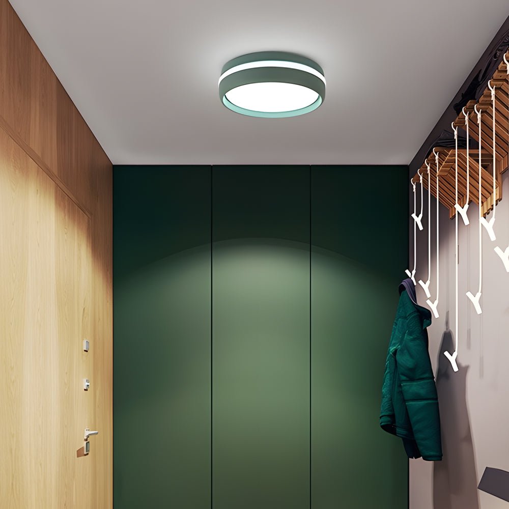 Ceiling Hung Led 7.9-Inch Round Flush Mount Lighting LED Ceiling Light Acrylic Ceiling ...