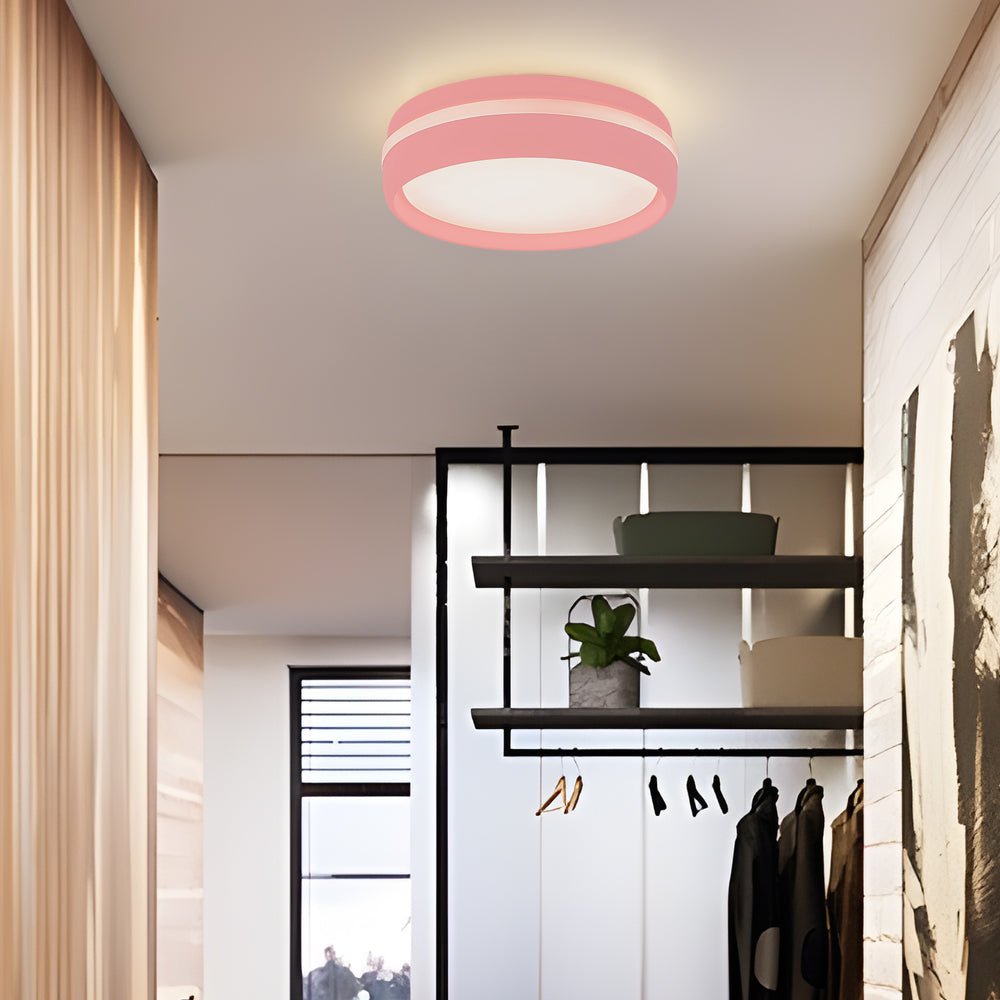 Ceiling Hung Led 7.9-Inch Round Flush Mount Lighting LED Ceiling Light Acrylic Ceiling ...