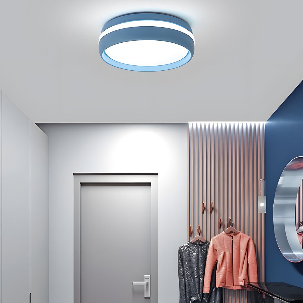 Ceiling Hung Led 7.9-Inch Round Flush Mount Lighting LED Ceiling Light Acrylic Ceiling ...