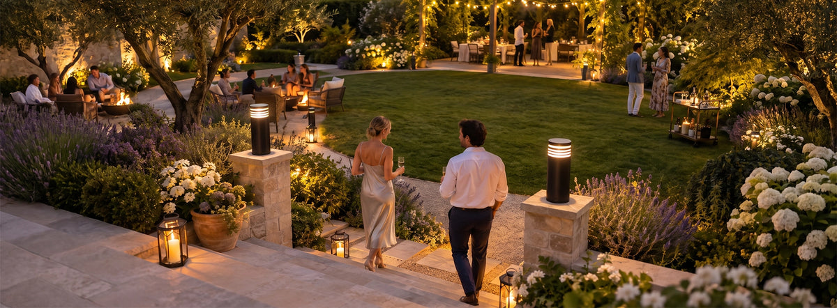 Garden evenings — inspirational garden lighting scene