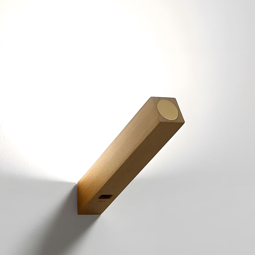 Minimalist Wood Stick Magnet Reading Desk Lamp Touch Control