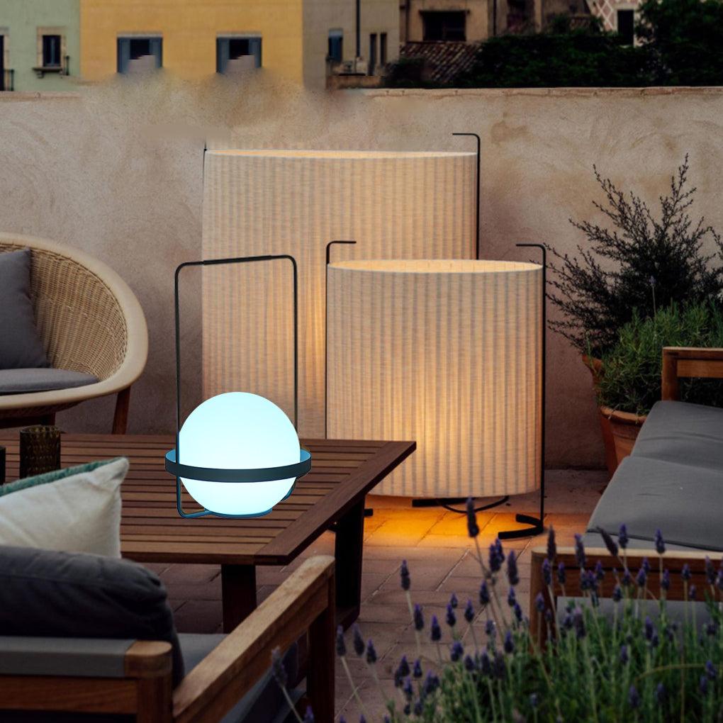 Portable Ball Waterproof USB Rechargeable Colorful Light Table Lamps - Dazuma