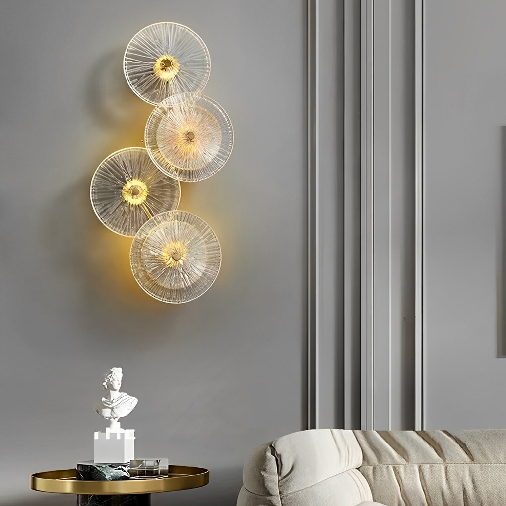 Creative Round Glass Luxury LED Personality Post-Modern Wall Light ...