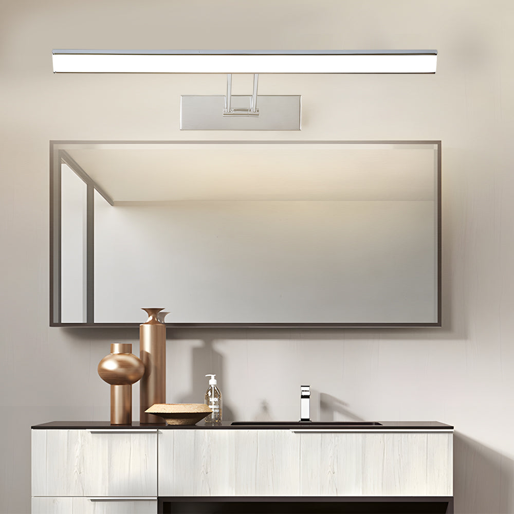 Linear 240° Adjustable Metallic LED Bathroom Mirror Vanity Lamp - Dazuma