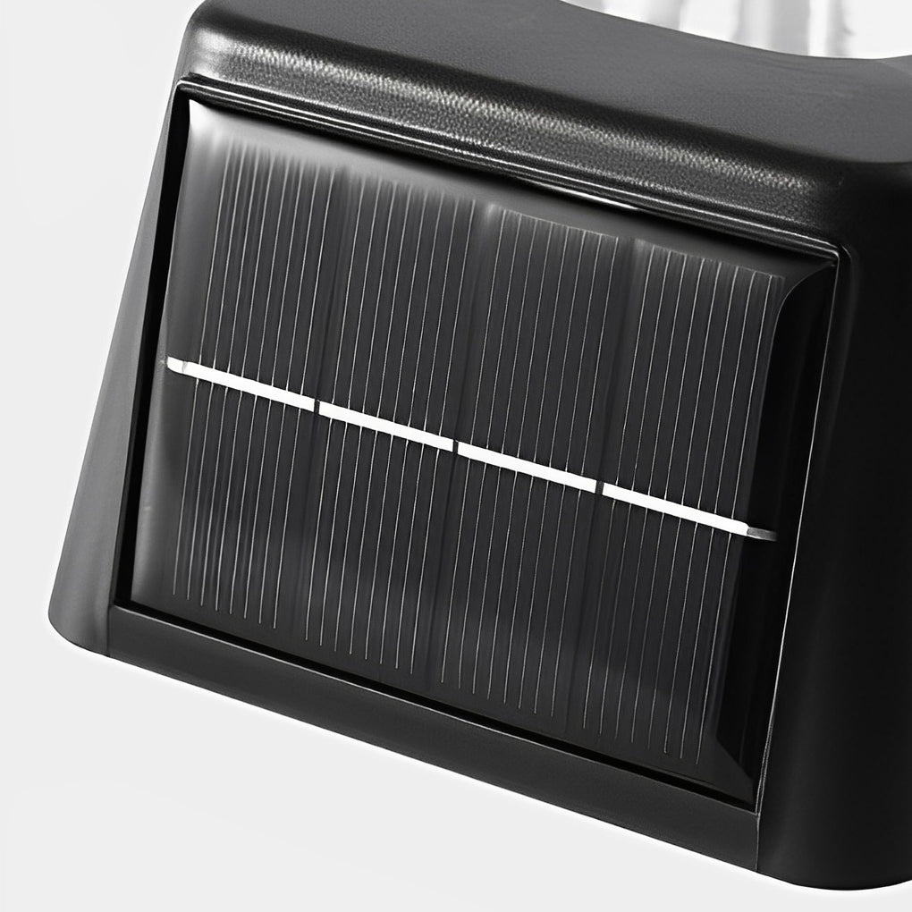 Waterproof Intelligent LED Black Modern Solar Outdoor Wall Lights