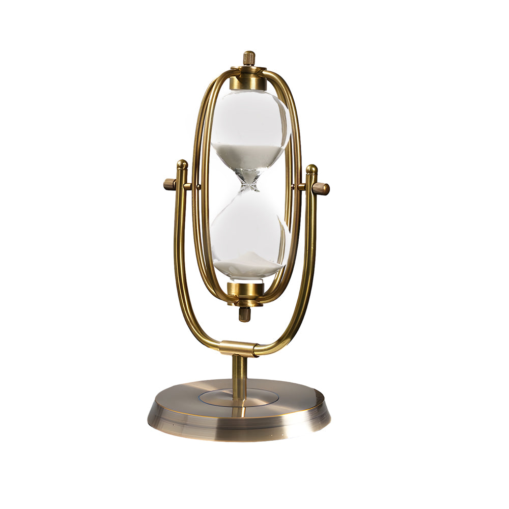 Modren Marble Hourglass Decorative Sand Hourglass Timer White