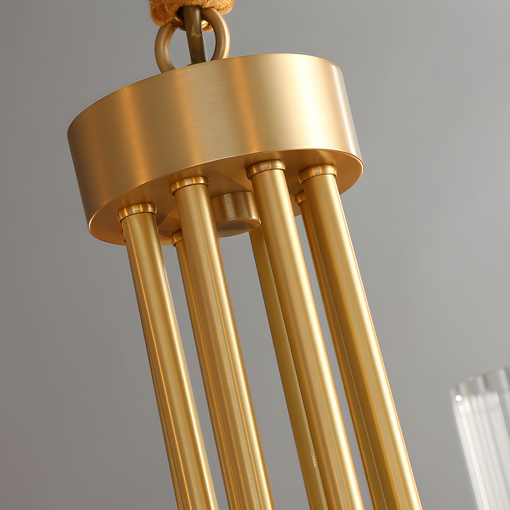 6/8-Light Glass Candlelight Postmodern Chandelier Hanging Lights