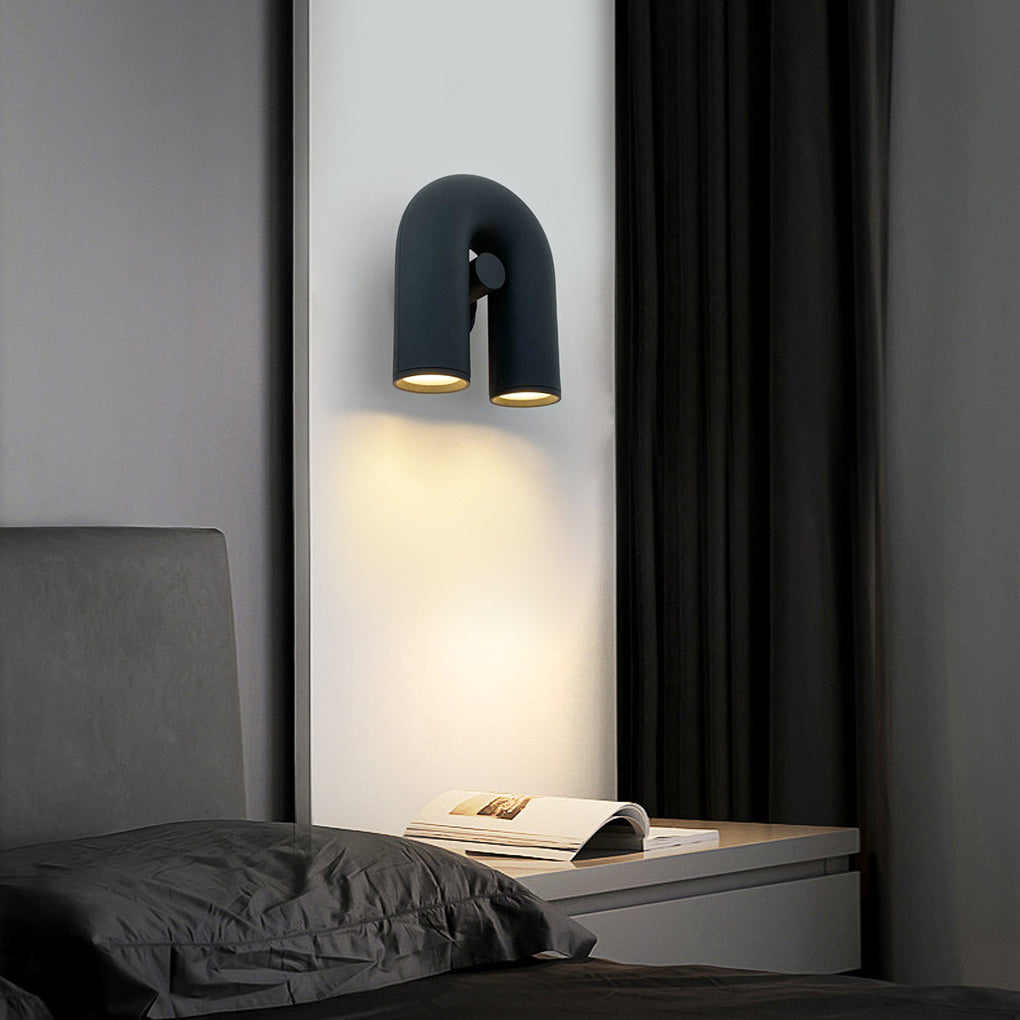 Rotatable U-Shaped Water Pipe LED Nordic Wall Lamp Wall Sconces Lighting