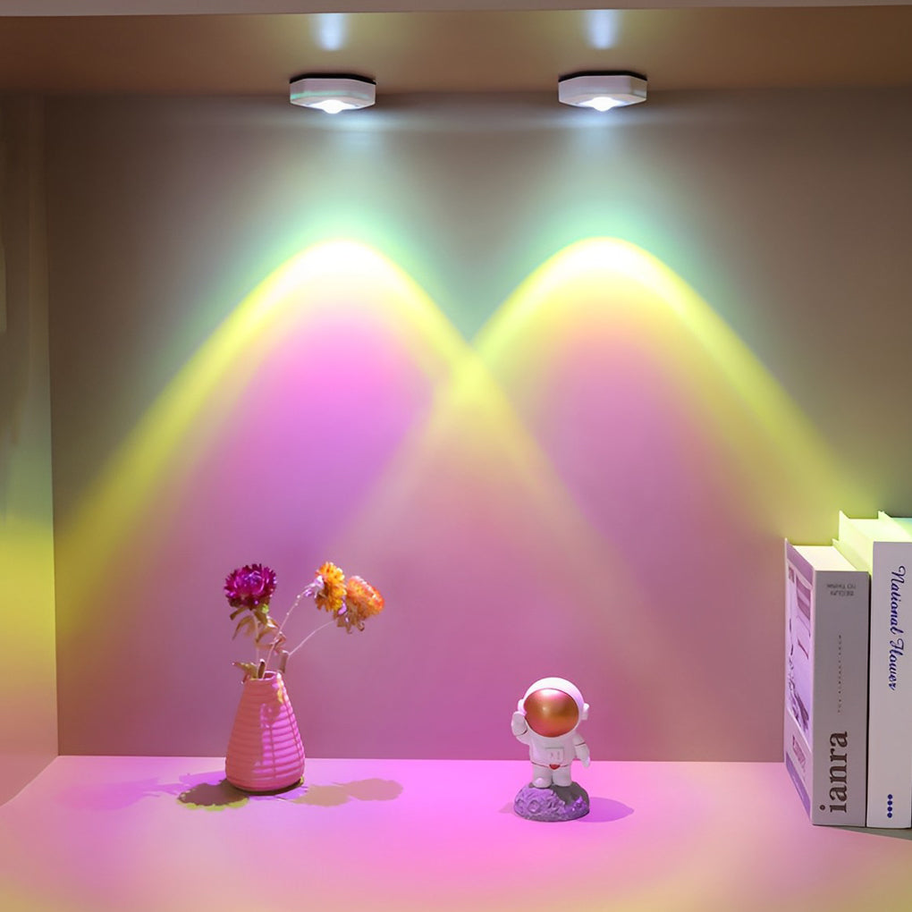 Colorful Sunset Projection Light LED Touch Switch Battery Cabinet Lighting - Dazuma