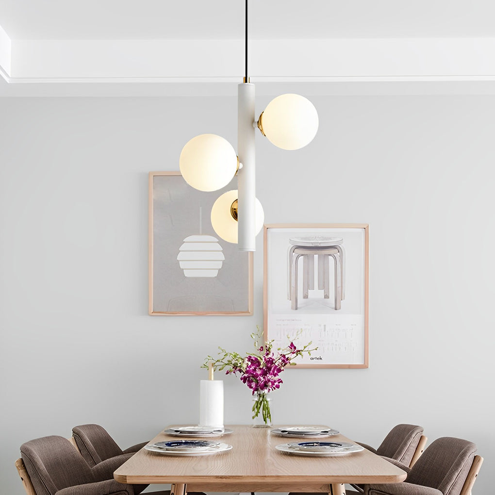 3 Glass Balls LED Creative Personality Nordic Dining Room Chandelier Light - Dazuma