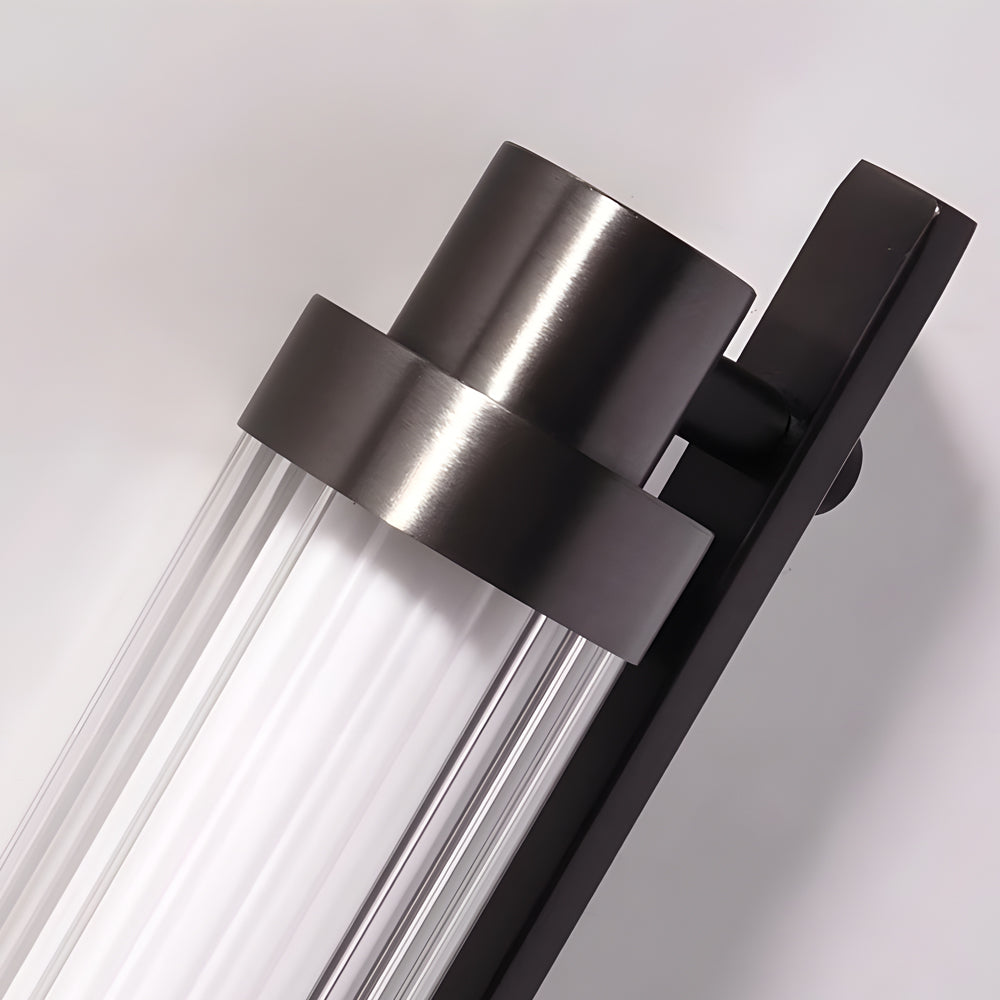 Modern Long Acrylic Tube LED Metallic Indoor Sconce Wall Lamp, 27.55''/35.43