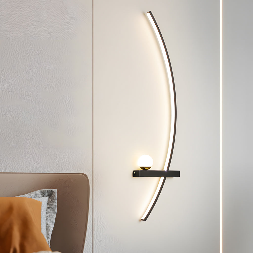 21'' Curved Strip 3 Step Dimming LED Wall Sconce Lighting Wall Lamp