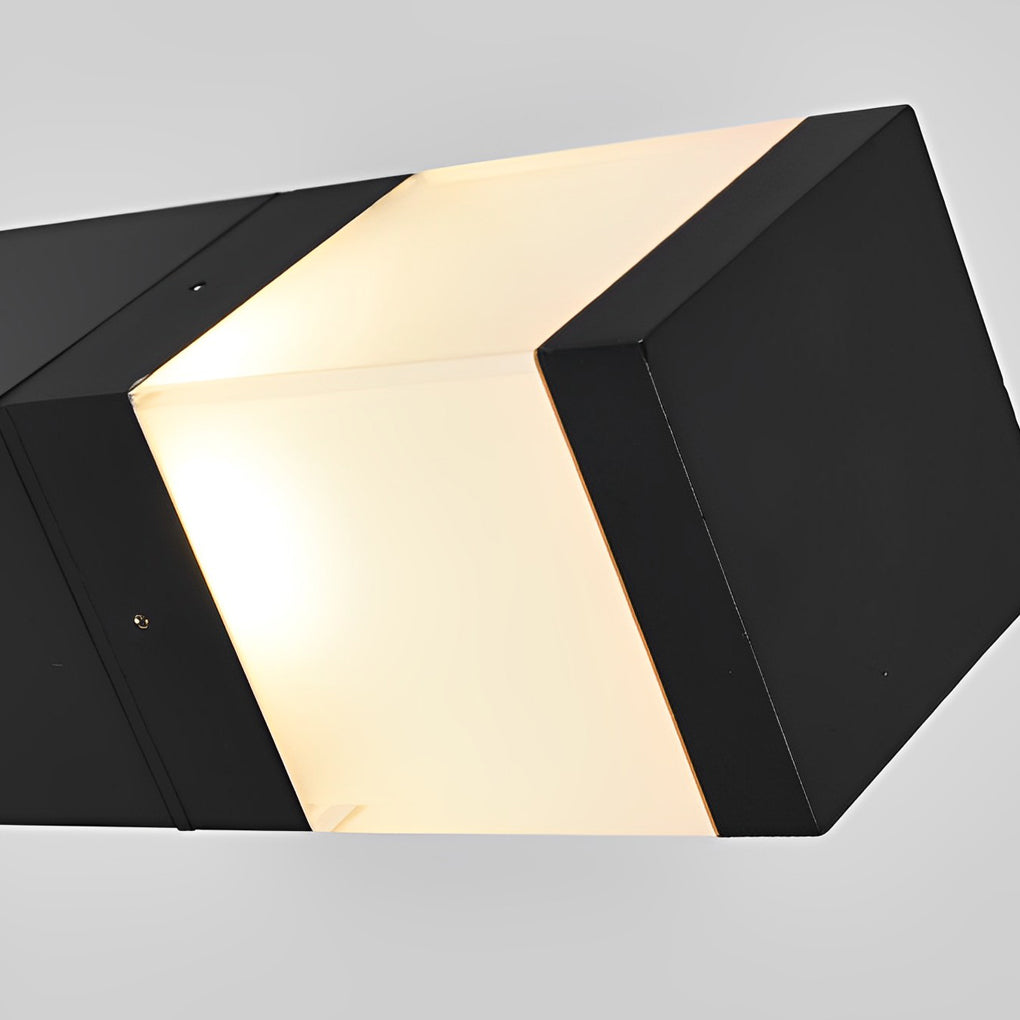 Minimalist Square LED Outdoor Light Modern Bollard Lights for Elegant Home Exterior