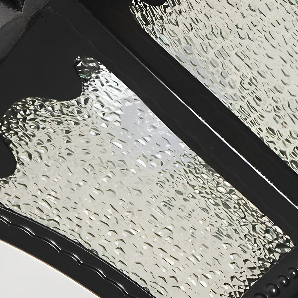 Retro Water Drops Glass Waterproof European Style Outdoor Chandelier