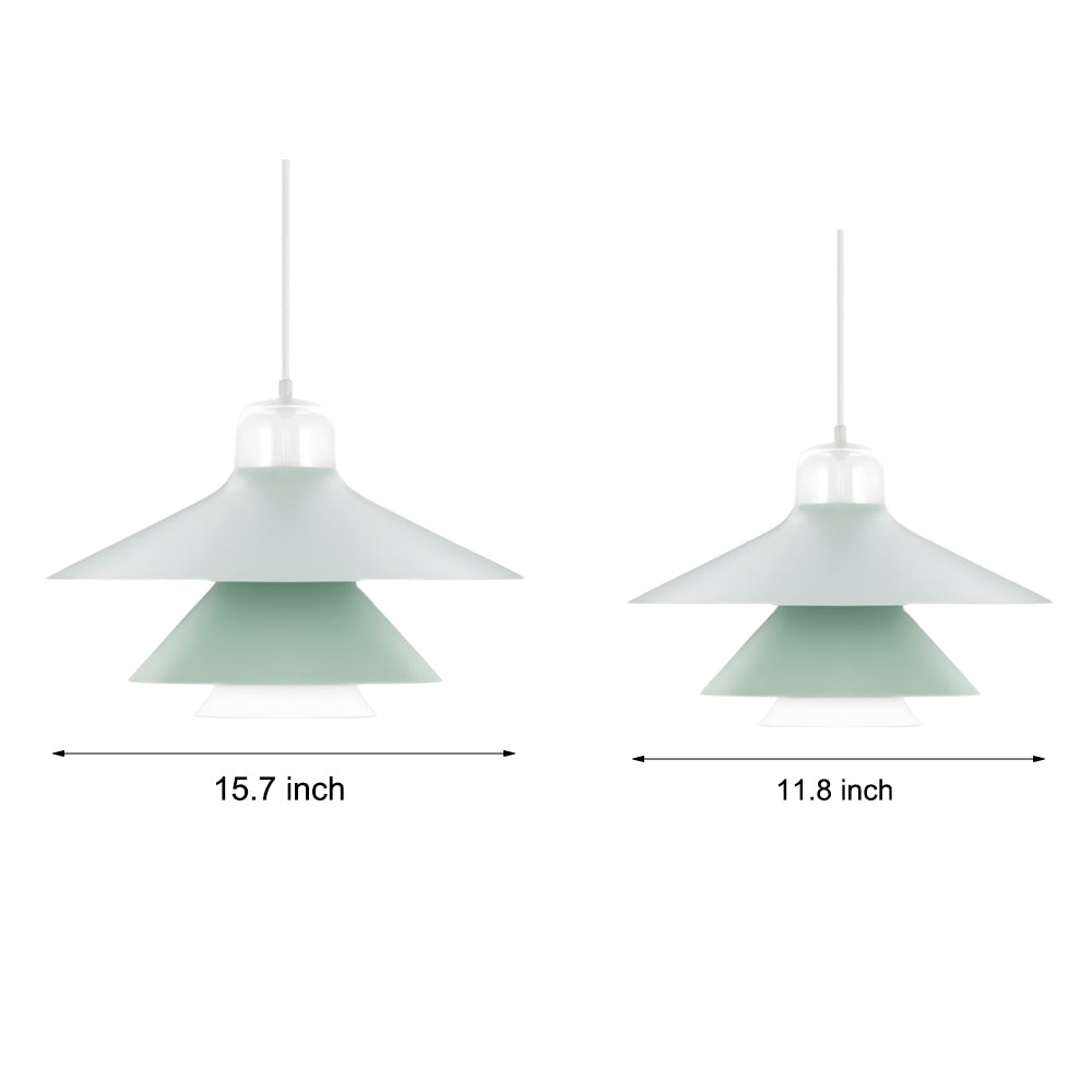 Simple Personality Iron Glass LED Minimalist Nordic Pendant Lights Chandelier