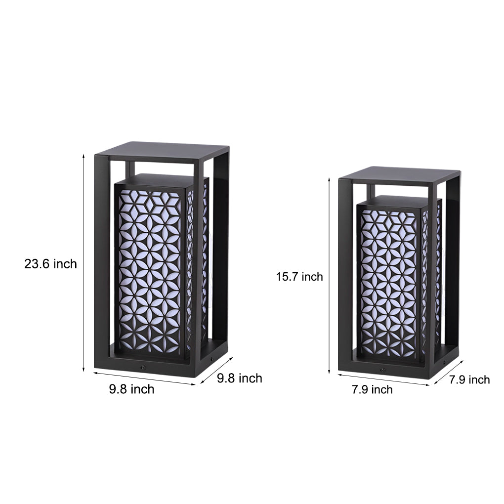 Galvanized Vintage Outdoor Pathway Lights Waterproof IP65 LED Lawn Lamps