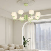 8 Flowers Bell Orchid Three Step Dimming Modern Hanging Lights Fixture