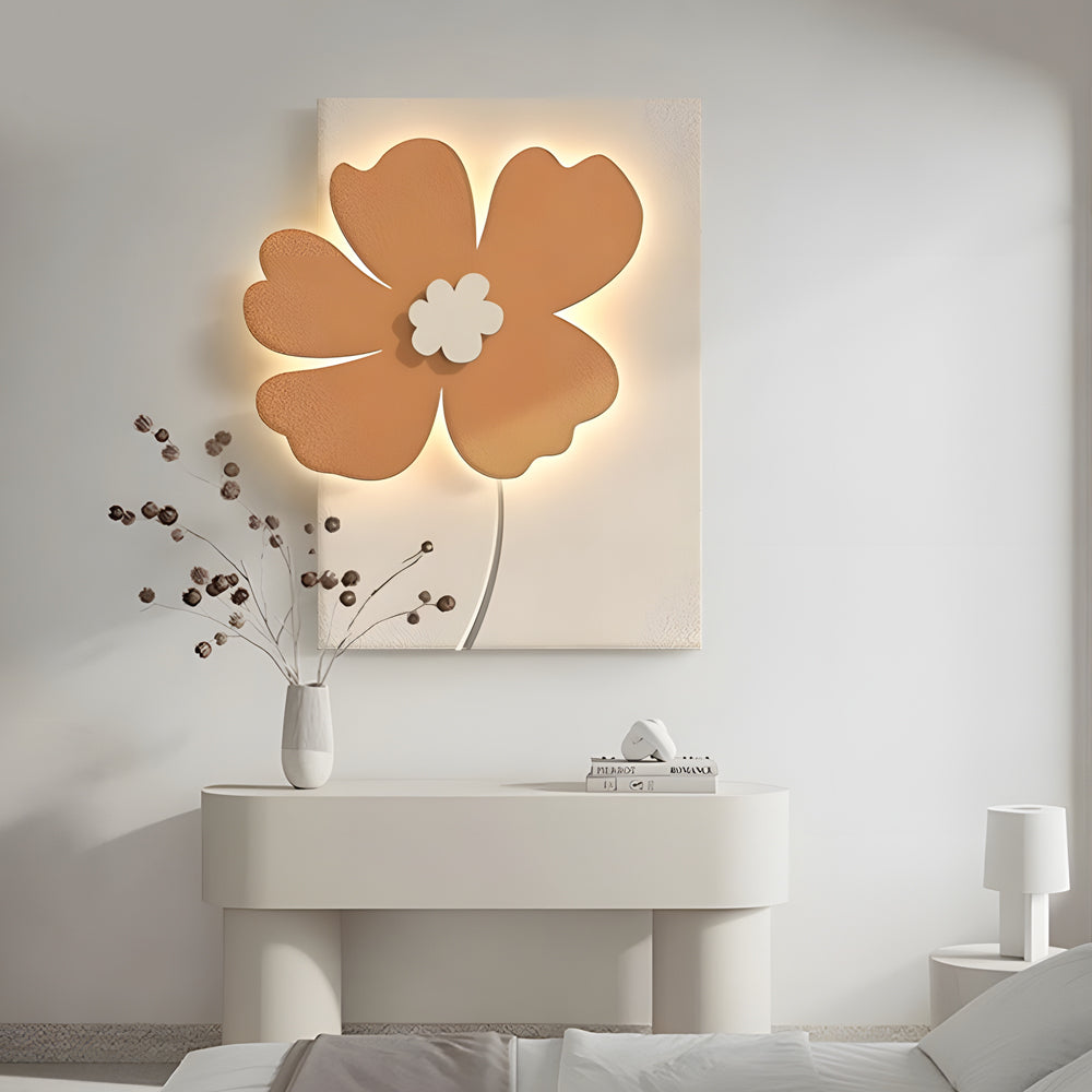 Flowers Three-Dimensional Sandstone Painting USB Remote Decorative Painting