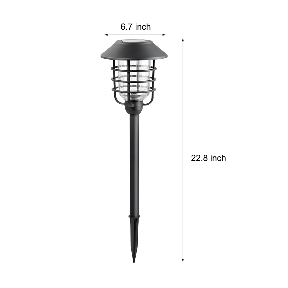 22.8-in Black Mini Torch Solar Pathway Lights Outdoor Lawn LED Lights