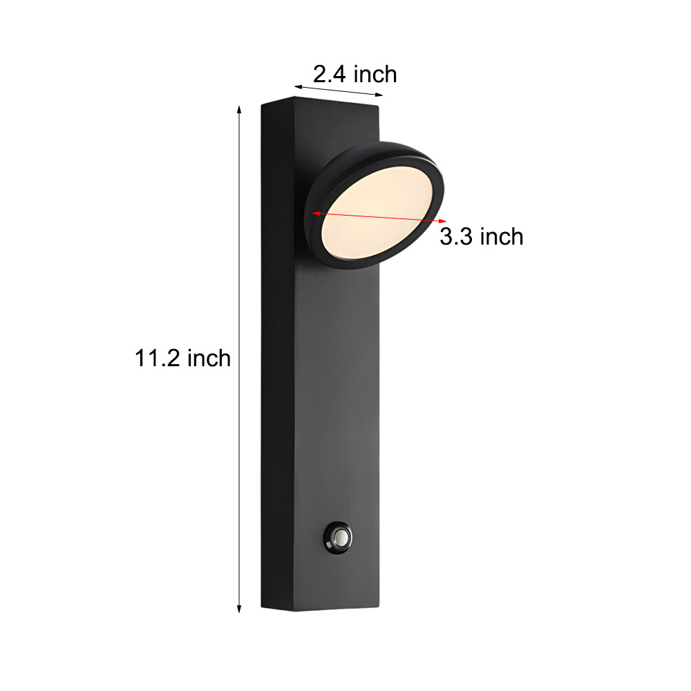 Rotatable Head Modern Spotlight Wall Lamp, Touch Control