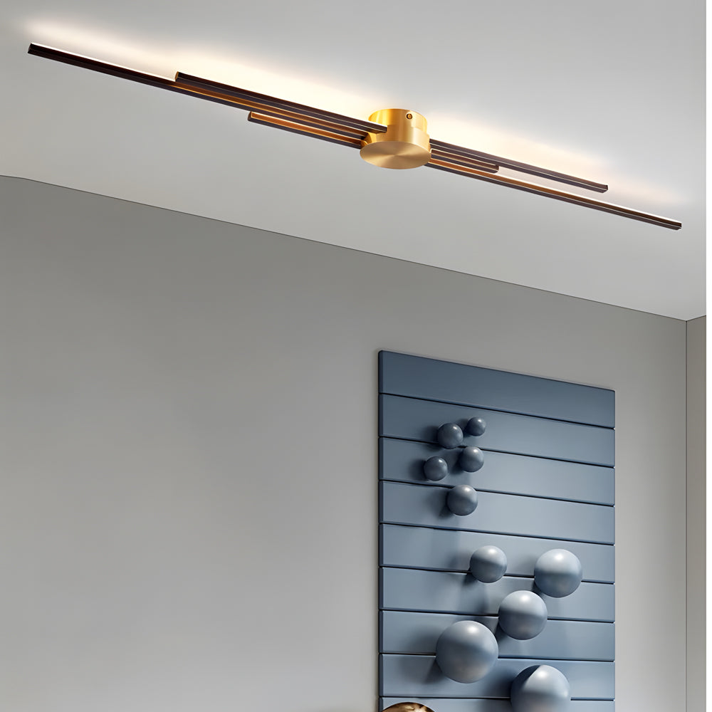 Modern Linear Wall Lamp Minimalist 2 Color Metal Wall Light