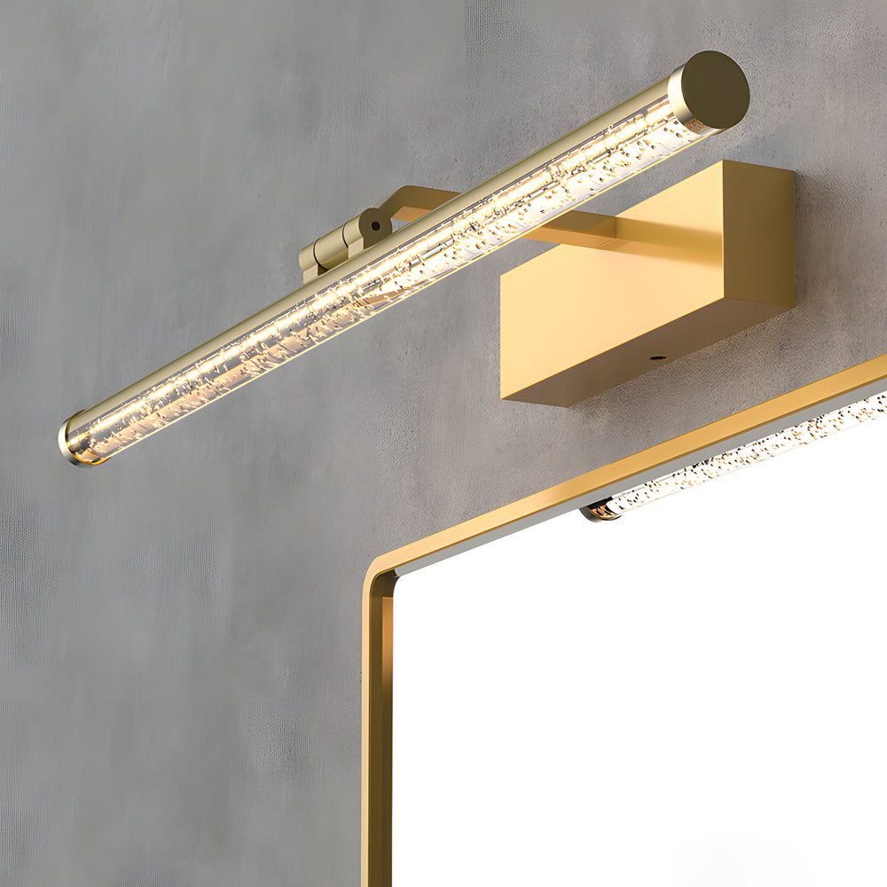 Long Acrylic Bubbles Bar Rotatable Dimmable LED Bath Vanity Light