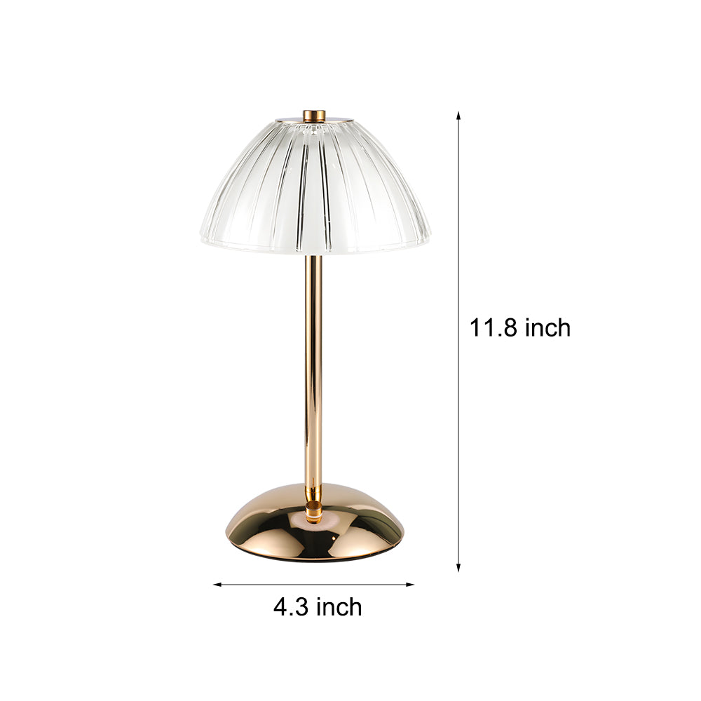 Touch Sensor Dome Shade Dome Base Table Lamp with Slim Bar