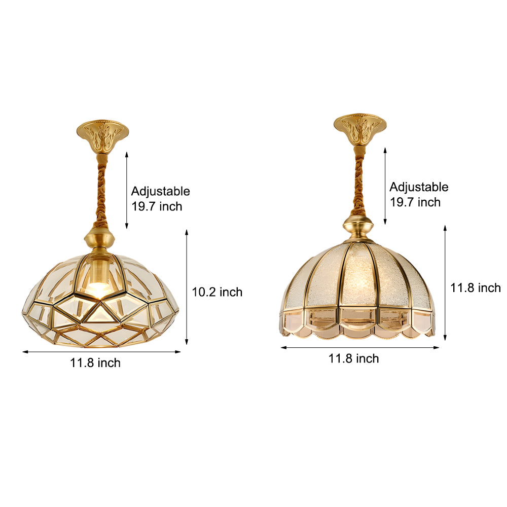 Classic Glass Flowers Elegant 3 Step Dimming European-Style Chandelier