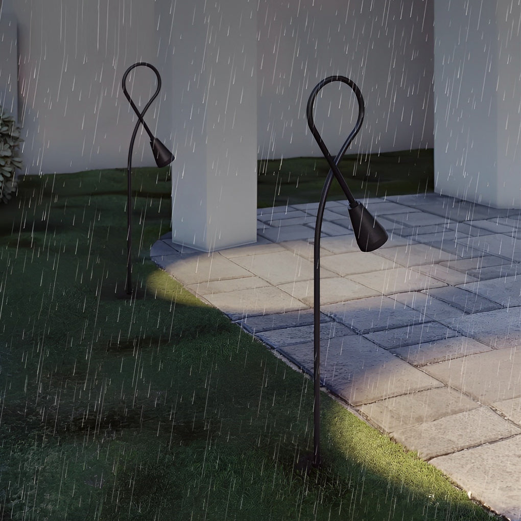 Arched Gooseneck Pathway Lights Waterproof LED COB Outdoor Lighting