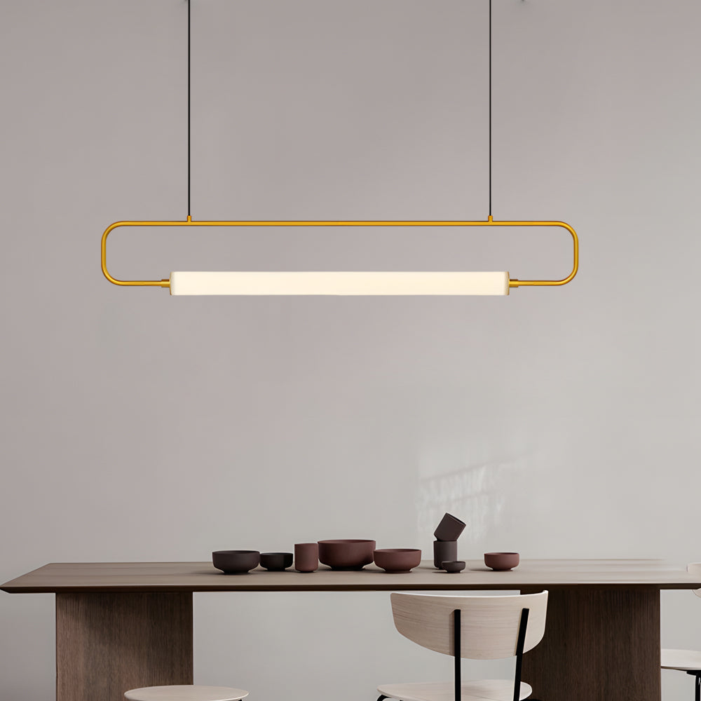 LED Linear Light Bar Pendant Light Modern Island Light for Dining Room
