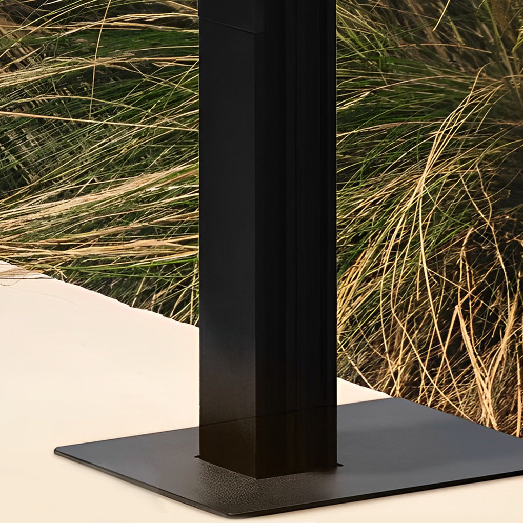 Back-to-Back Dual Cylinder LED Pathway Lights Black Waterproof Outdoor Lamp