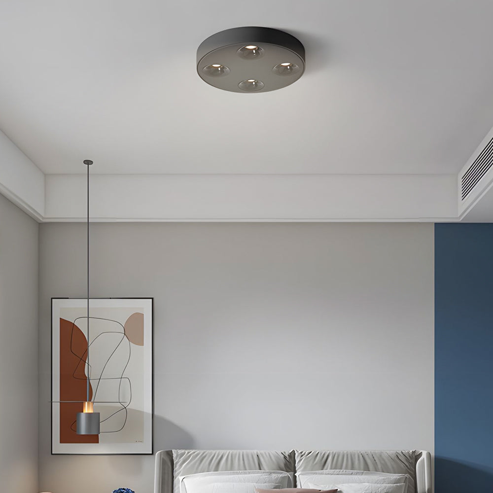 9.1-Inch Peg 4-Light LED Flush Mount Ceiling Light for Bathroom