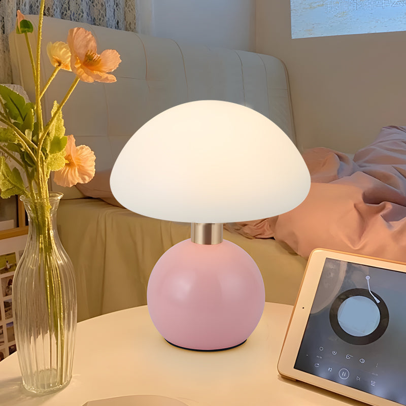 Round Mushroom Cute Three Step Dimming Touch Switch USB Modern Night Light - Dazuma