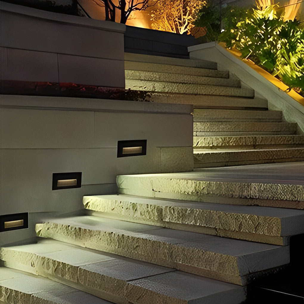 Visual Comfort Wall Recessed LED 3W Aluminum Modern Architectural Step ...
