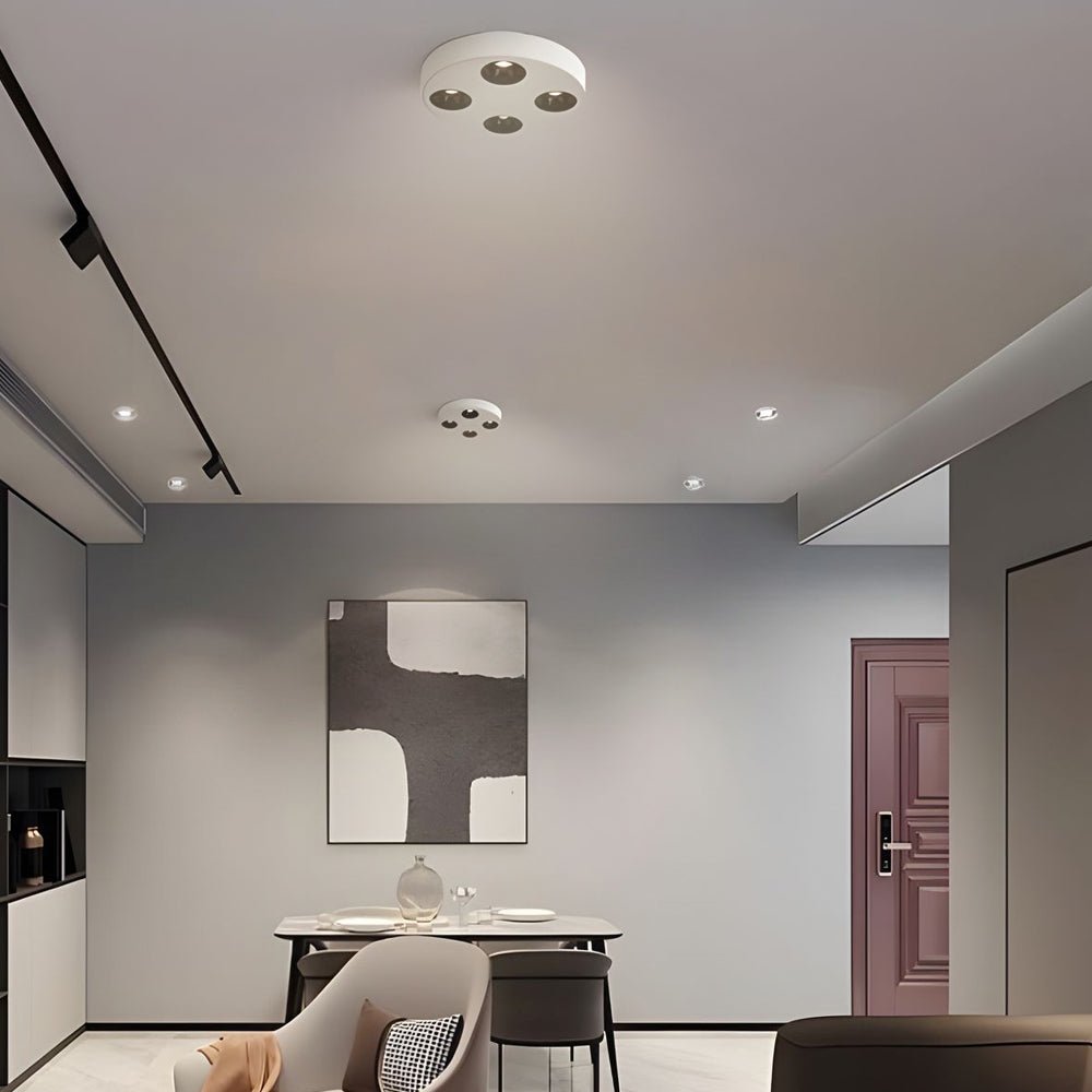 9.1 - Inch Peg 4 - Light LED Flush Mount Ceiling Light for Bathroom