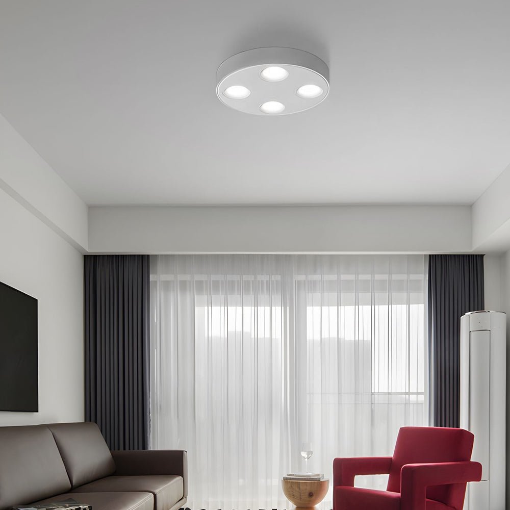 9.1 - Inch Peg 4 - Light LED Flush Mount Ceiling Light for Bathroom