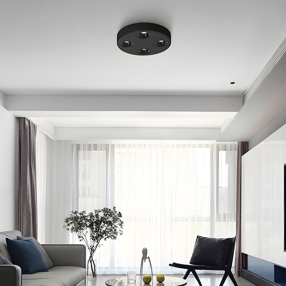 9.1 - Inch Peg 4 - Light LED Flush Mount Ceiling Light for Bathroom