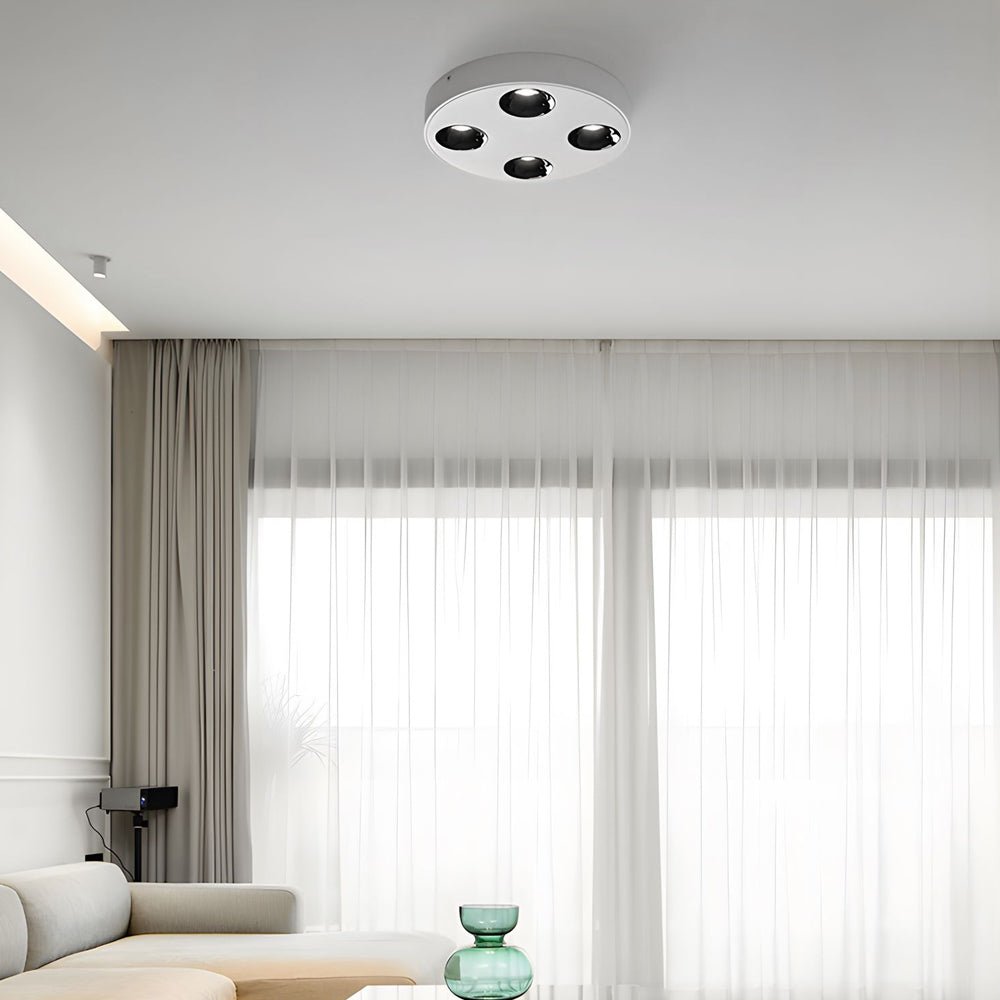 9.1 - Inch Peg 4 - Light LED Flush Mount Ceiling Light for Bathroom
